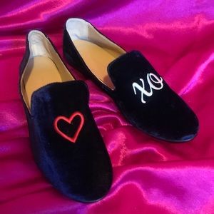 Midnight blue banana Republic slipper shoes like new worn once size 7 1/2